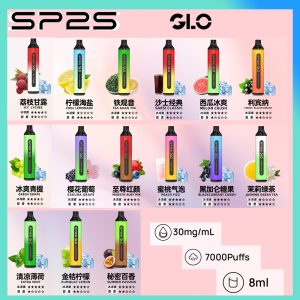 【SP2S 思博瑞】 ★拋棄式★ 一次性霧化商品 7000口 (可充電)