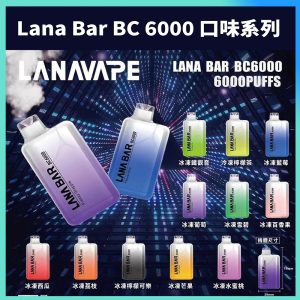 LANA6000口【一次性拋棄式大容量】可充電